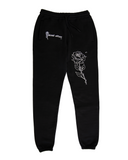 Rose Garden / Organic Sweatpants / Black